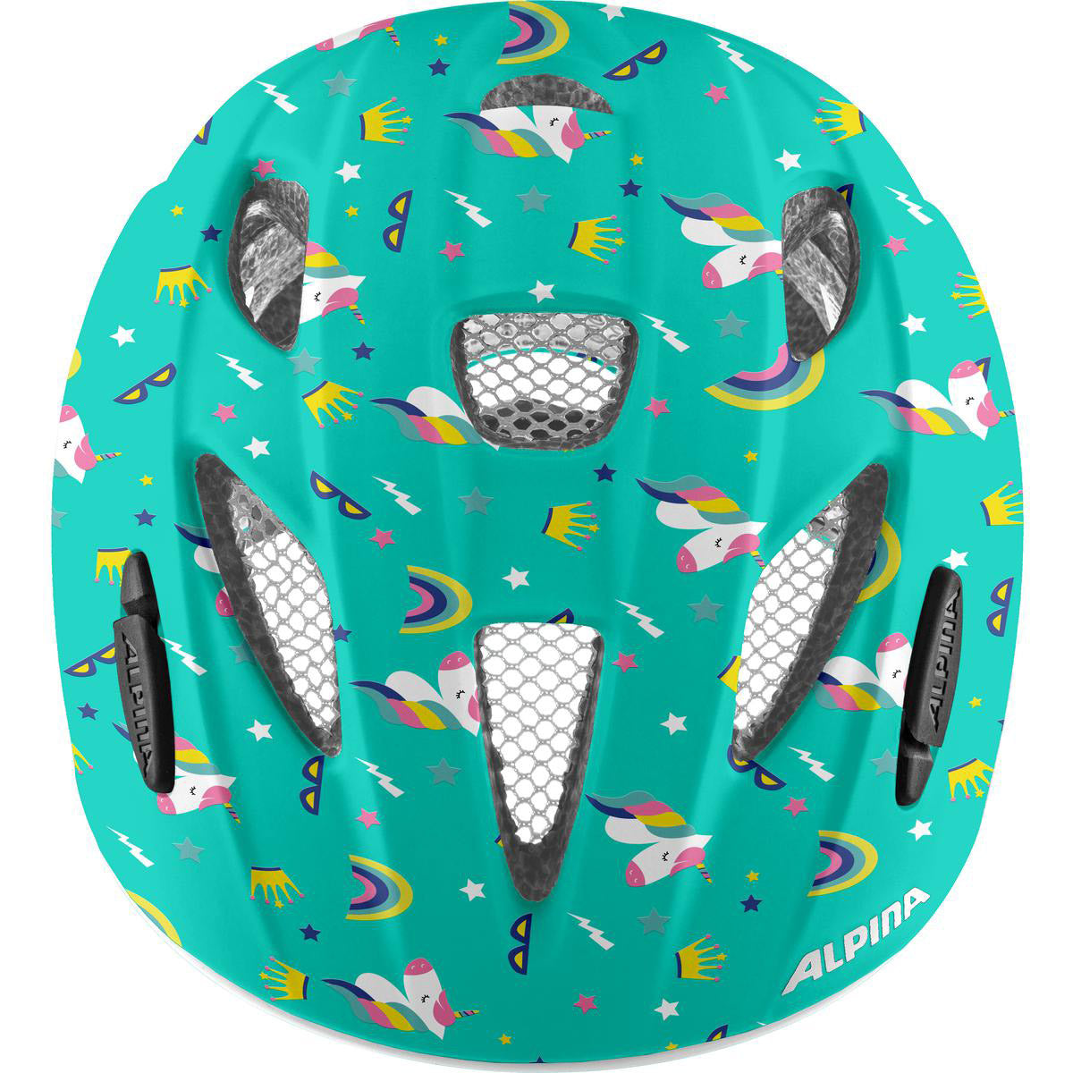 Olympiasportbekleidung Alpina Sports Kinderhelm Ximo Flash Einhorn 47-51 Glanz