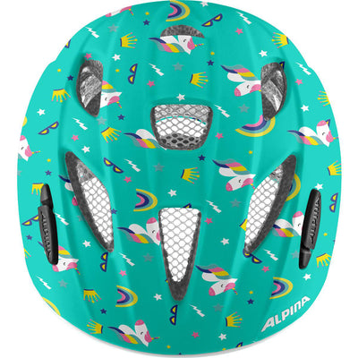 Olympiasportbekleidung Alpina Sports Kinderhelm Ximo Flash Einhorn 47-51 Glanz