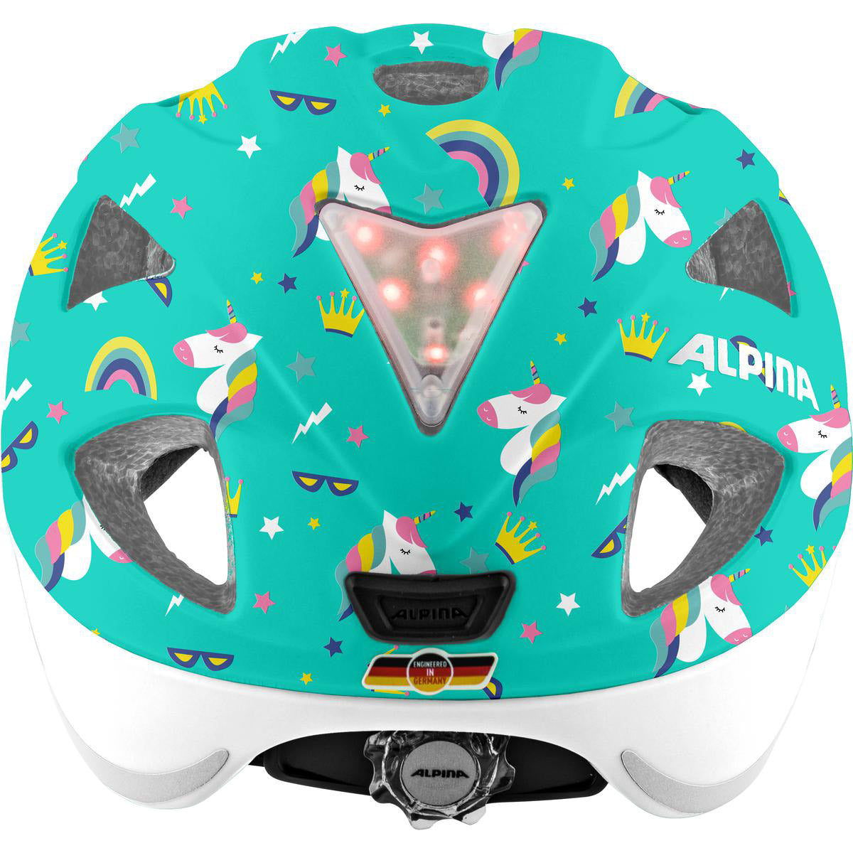 Olympiasportbekleidung Alpina Sports Kinderhelm Ximo Flash Einhorn 47-51 Glanz