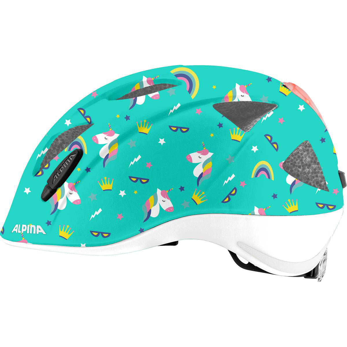Olympiasportbekleidung Alpina Sports Kinderhelm Ximo Flash Einhorn 47-51 Glanz