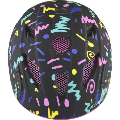Olympiasportbekleidung Alpina Sports Kinderhelm Ximo Flash Schwarz-Konfetti 47-51 matt