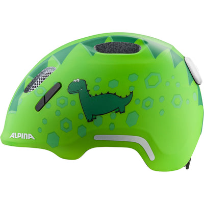 Olympiasportbekleidung Alpina Sports Kinderhelm Ximo Flash Green Dino 49-54 matt