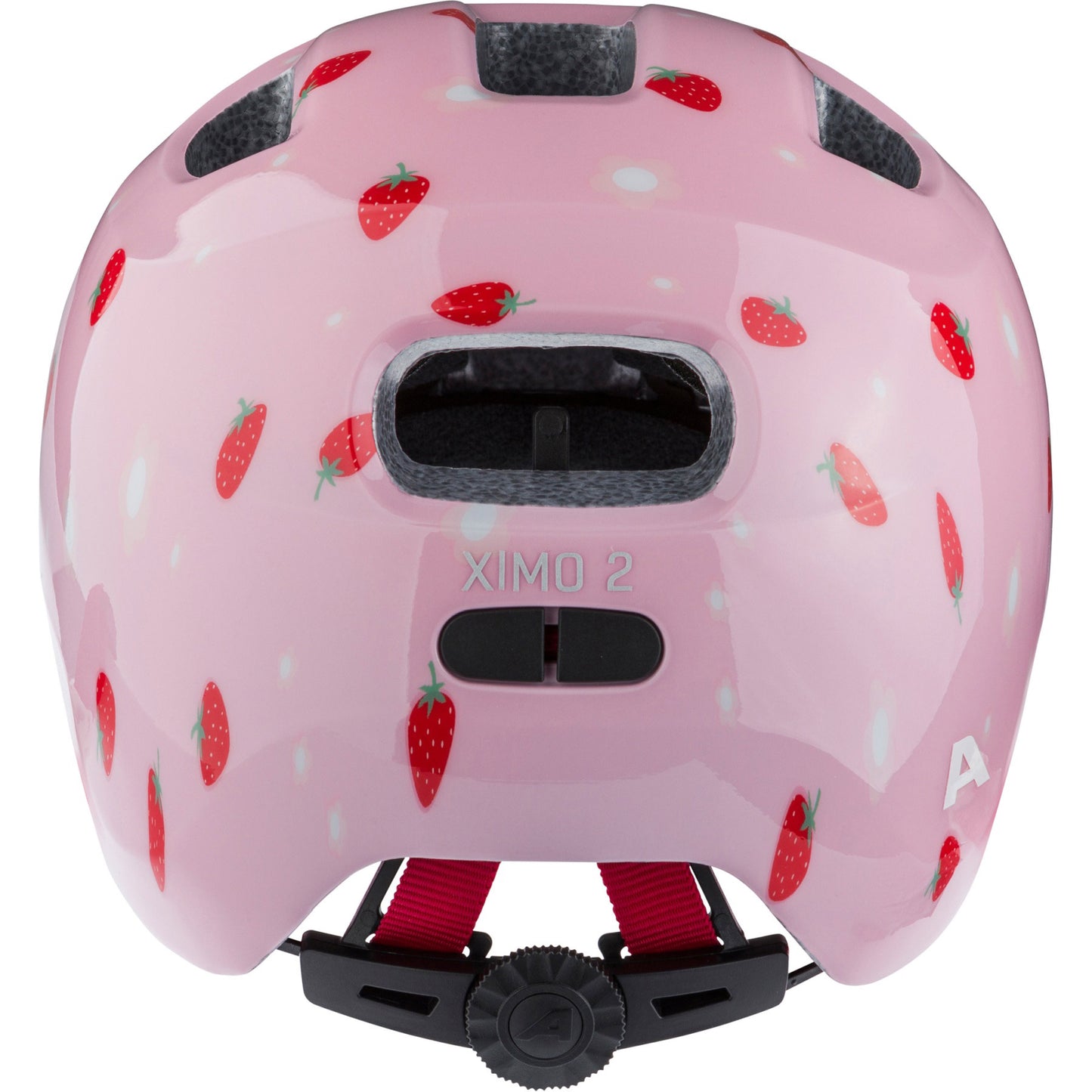 Olympiasportbekleidung Alpina Sports Kinderhelm Ximo 2 Erdbeere 45-49 Glanz