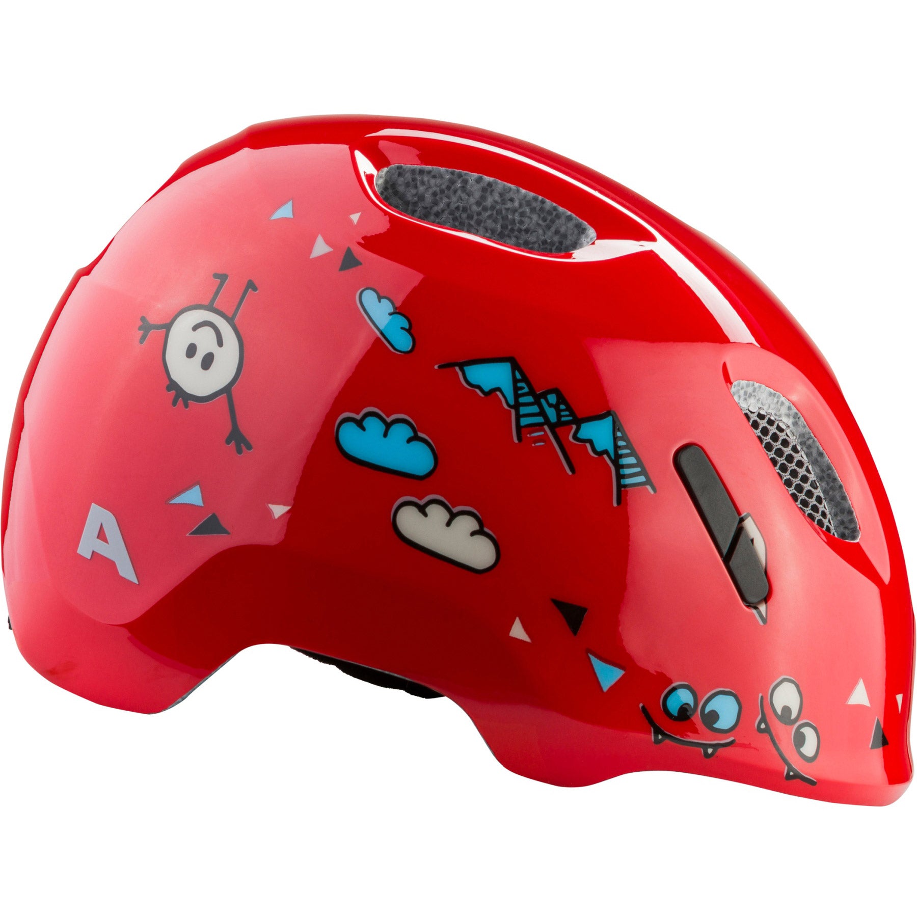 Olympic sportswear alpina sports children's helmet ximo 2 red smile 47-51 gloss