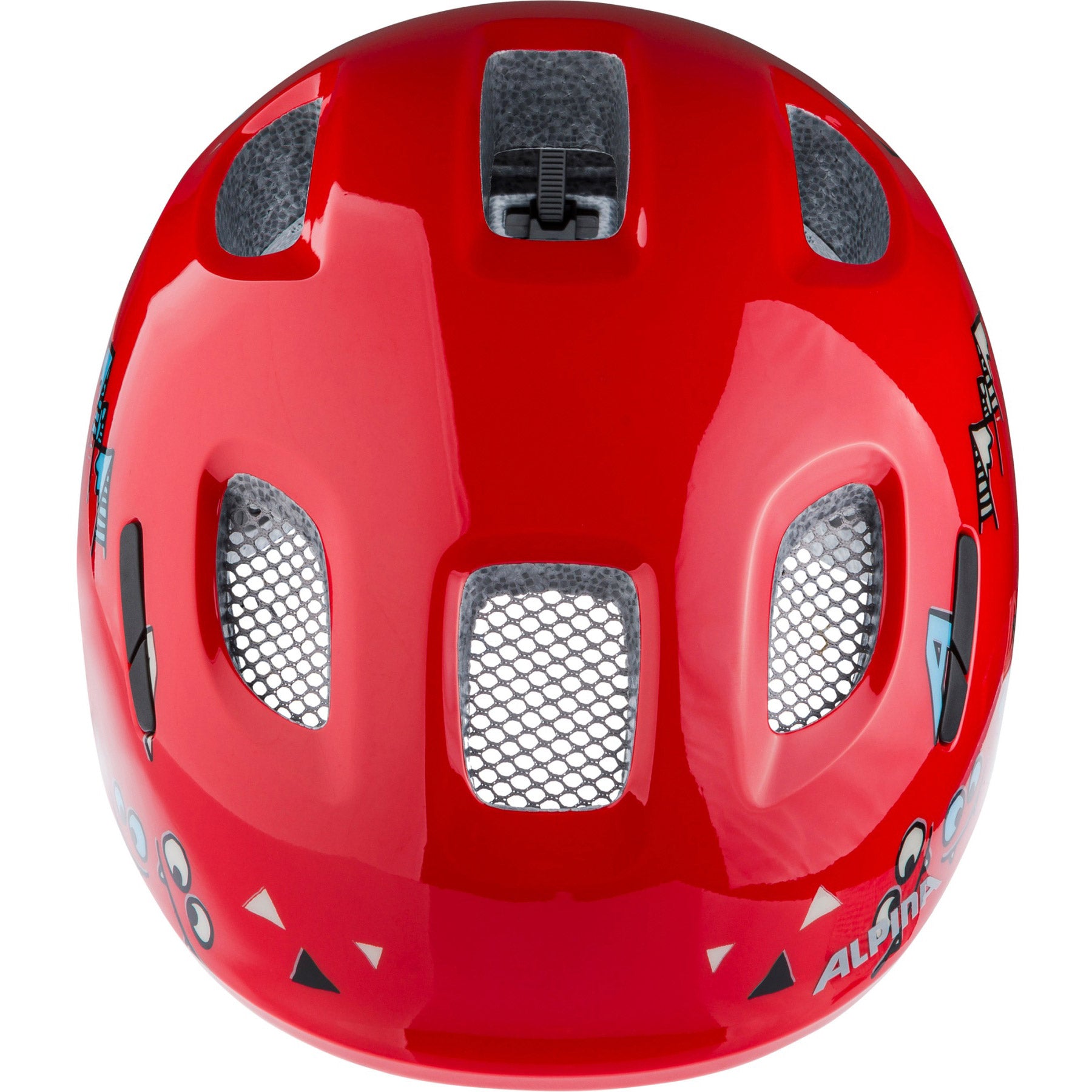 Olympiasportbekleidung Alpina Sports Kinderhelm Ximo 2 Red Smile 49-54 Glanz