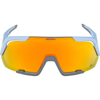 Olympiasportbekleidung Alpina Sports Sportbrille Rocket Q-Lite Matt Hellblau