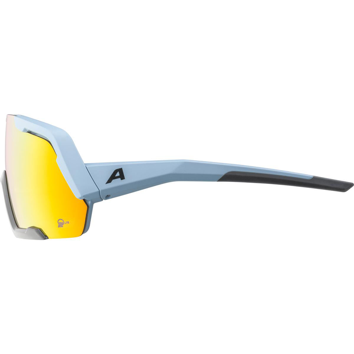Olympiasportbekleidung Alpina Sports Sportbrille Rocket Q-Lite Matt Hellblau
