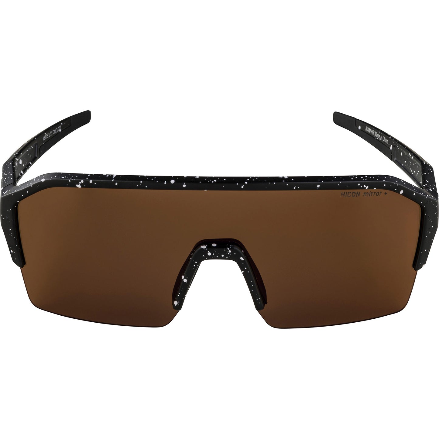 Olympische Sportbekleidung Alpina Sports Sportbrille Ram HR Q-Lite Red Mirror Lens Schwarz