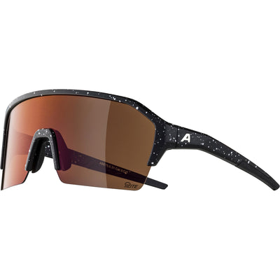 Olympische Sportbekleidung Alpina Sports Sportbrille Ram HR Q-Lite Red Mirror Lens Schwarz