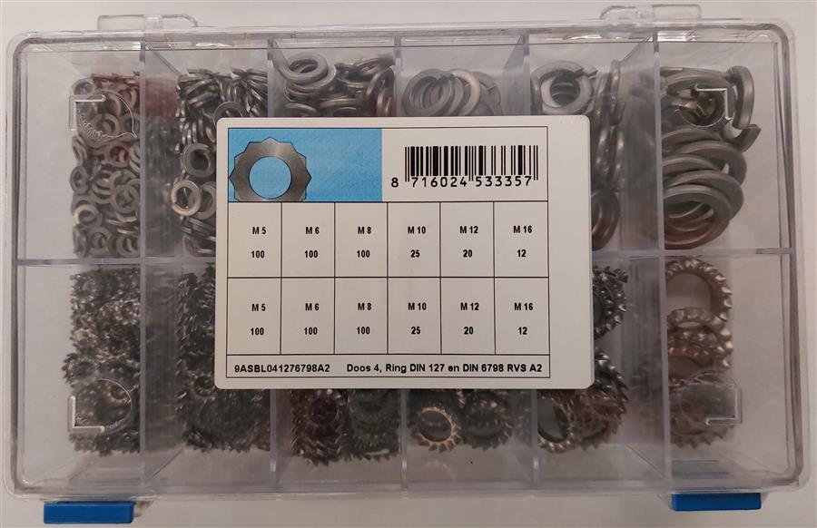 Sortiment an Ringen D127+D6798 Edelstahl A2