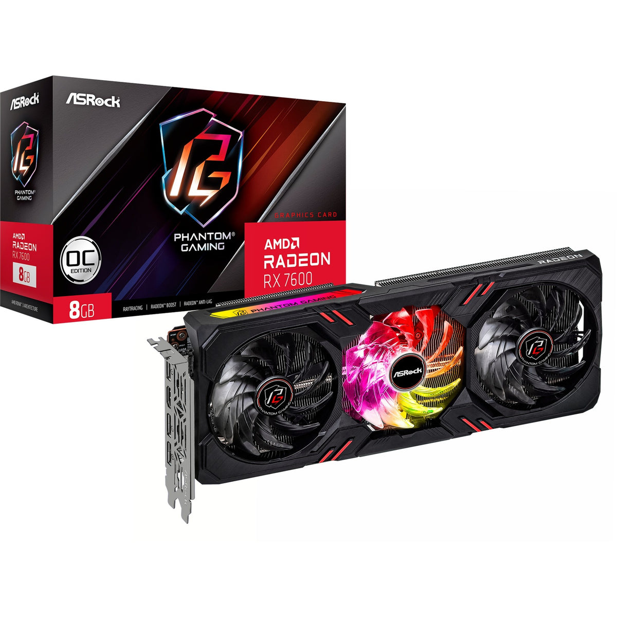 Asrock Radeon RX 7600 Phantom Gaming 8 GB OC