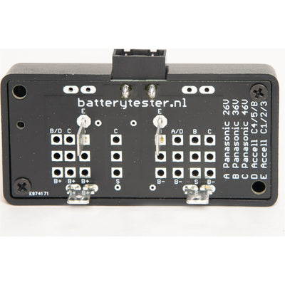 BatteryTester - weißes Etikettfahrrad -Batterie -Teile | Plastik | |