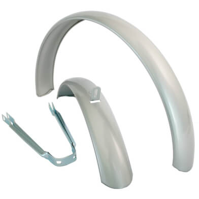 Schutzblechset Stahl 20 Silber atb