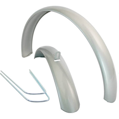 Schutzblechset Stahl 26 silber atb