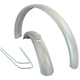 Schutzblechset Stahl 26 silber atb