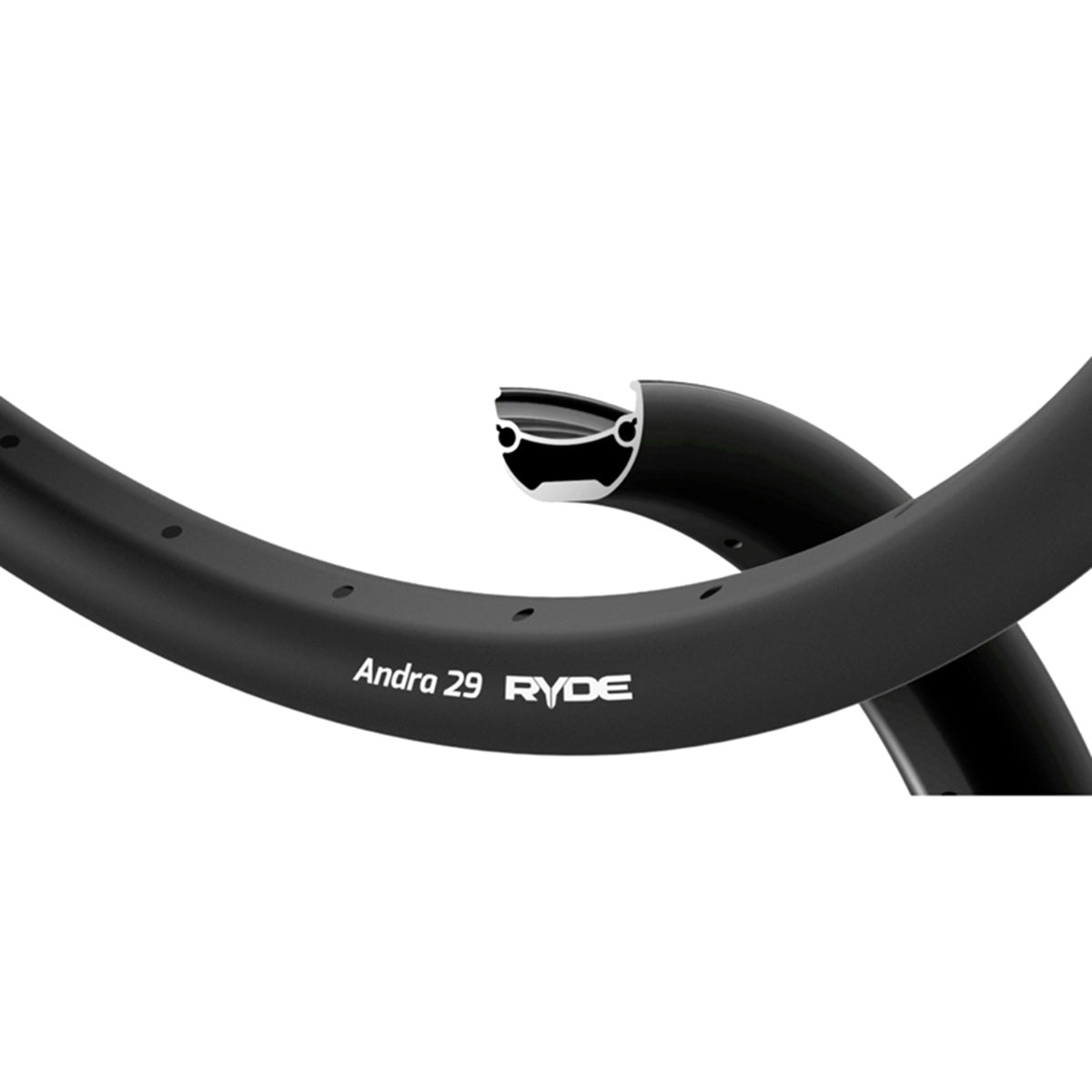 Ryde-Felge 27,5 Andra 29d schwarze Scheibe 32 14