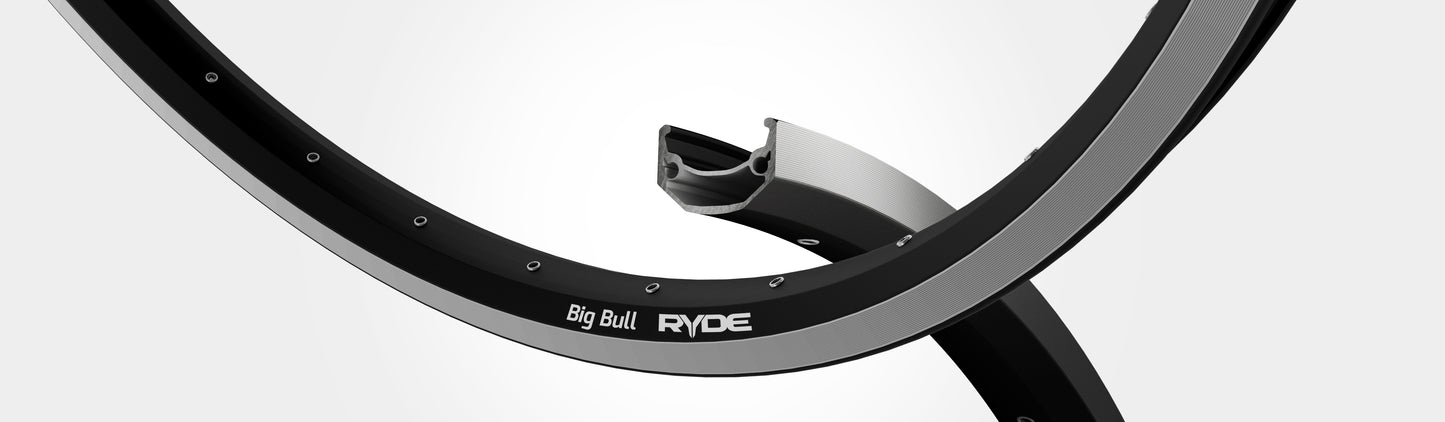 Rigida Velg 28 (622) Bull 32 14 Schwarz (geschärft)