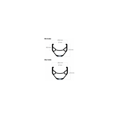 Ryde Velg 28 ZAC421 Black 32 14