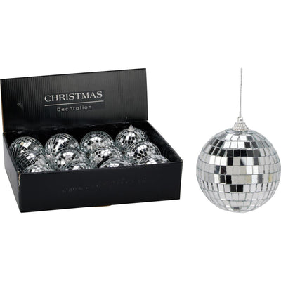 Home-Styling-Spiegelkugel 8 cm silber