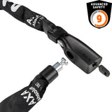 AXA Absolute 7-110 Kettenschloss 110 cm Stufe 9 Schwarz - afbeelding 2