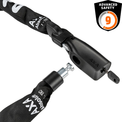 AXA Absolute 7-110 Kettenschloss 110 cm Stufe 9 Schwarz
