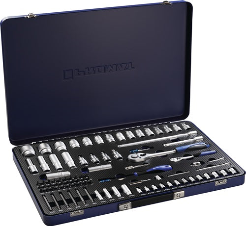 Promat tecwerk Steckschlüsselsatz | 91-teilig 1 4 + 1 2 Zoll | Schlüsselweiten 4-32 mm | Zähnezahl 20 36 6-kant - 4000821192