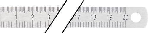 Promat tecwerk Stahllineal | Länge 1000 mm | Stahl flexibel | Verteilung b = mm 1 2 mm - 4000858764