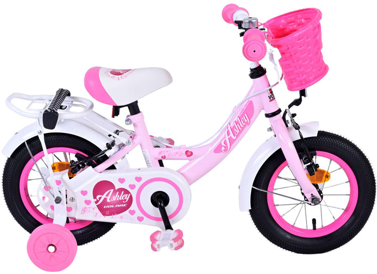 Volare Ashley Children's Bicycle - Mädchen - 12 Zoll - Pink - Zwei Handbremsen