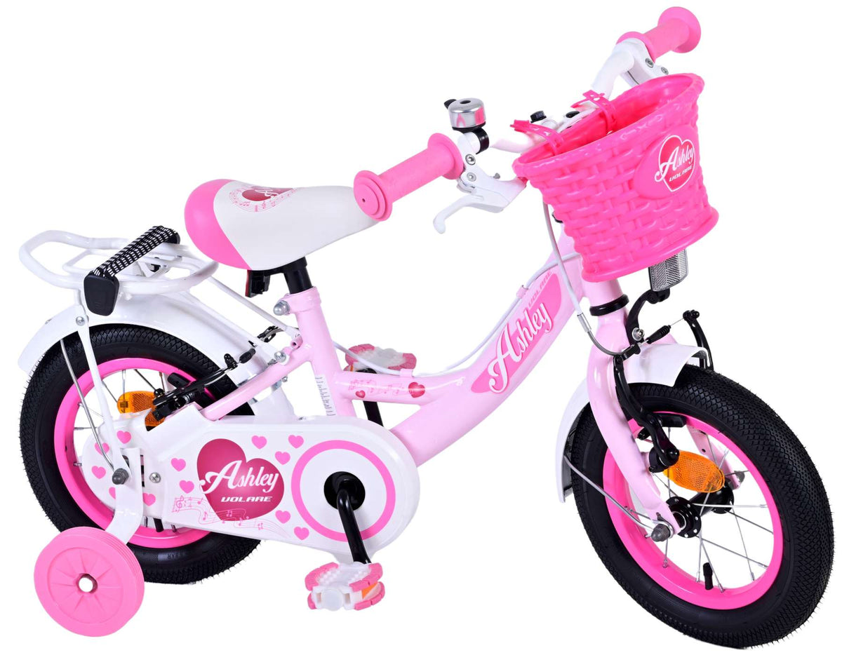 Volare Ashley Children's Bicycle - Mädchen - 12 Zoll - Pink - Zwei Handbremsen