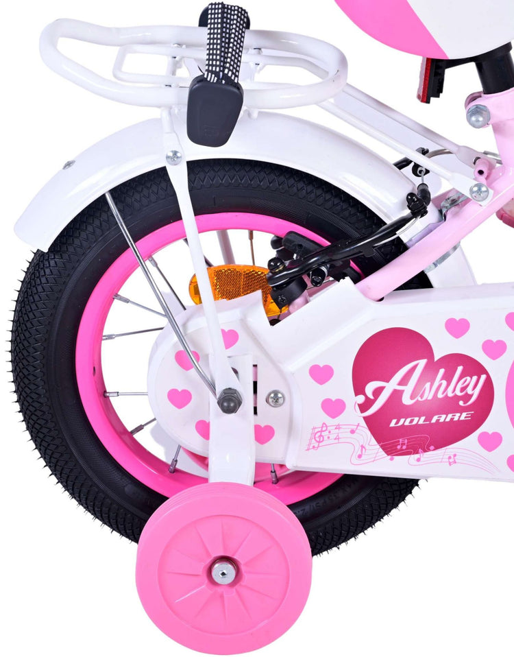 Volare Ashley Children's Bicycle - Mädchen - 12 Zoll - Pink - Zwei Handbremsen