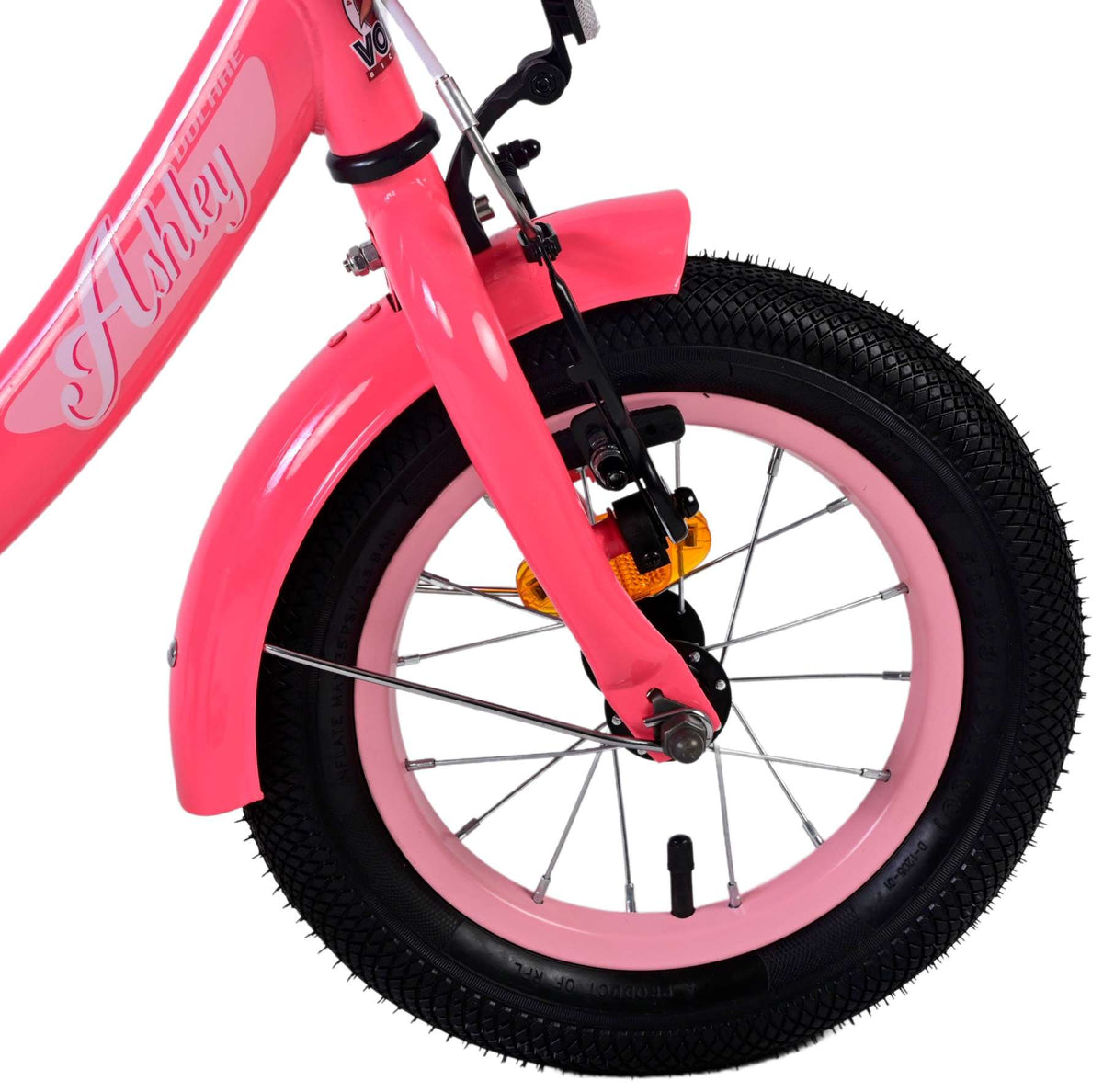 Volare Ashley Children's Bicycle - Mädchen - 12 Zoll - Rotrosa