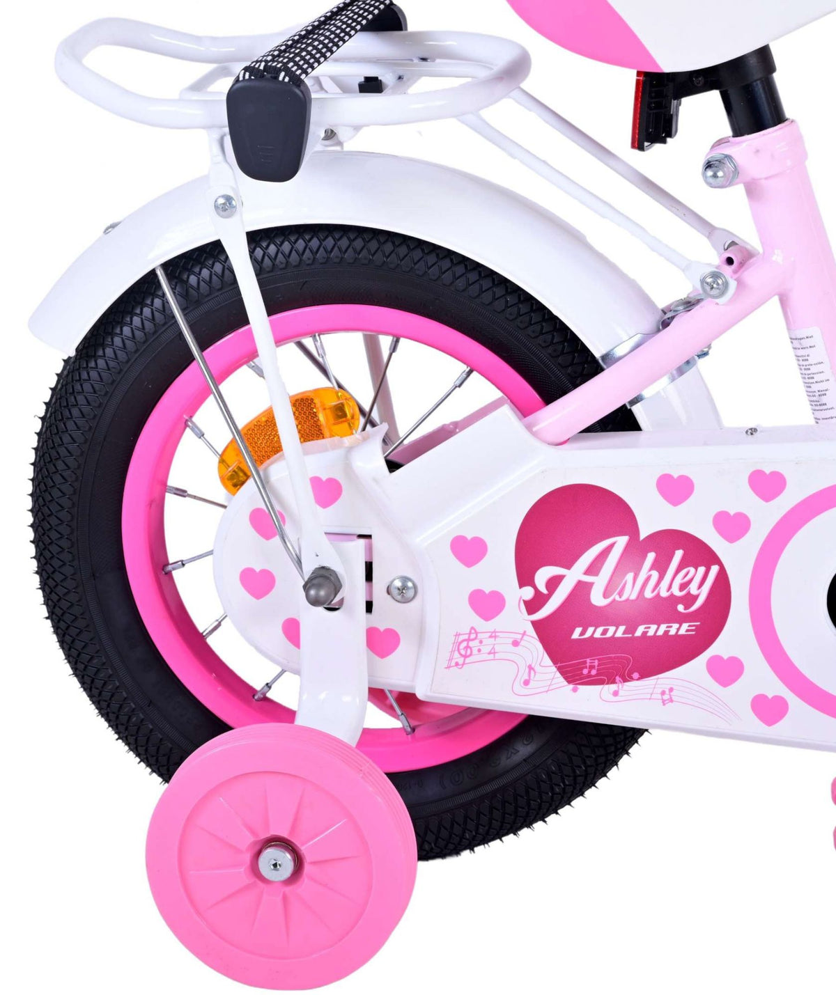 Volare Ashley Children's Bicycle - Mädchen - 12 Zoll - Pink
