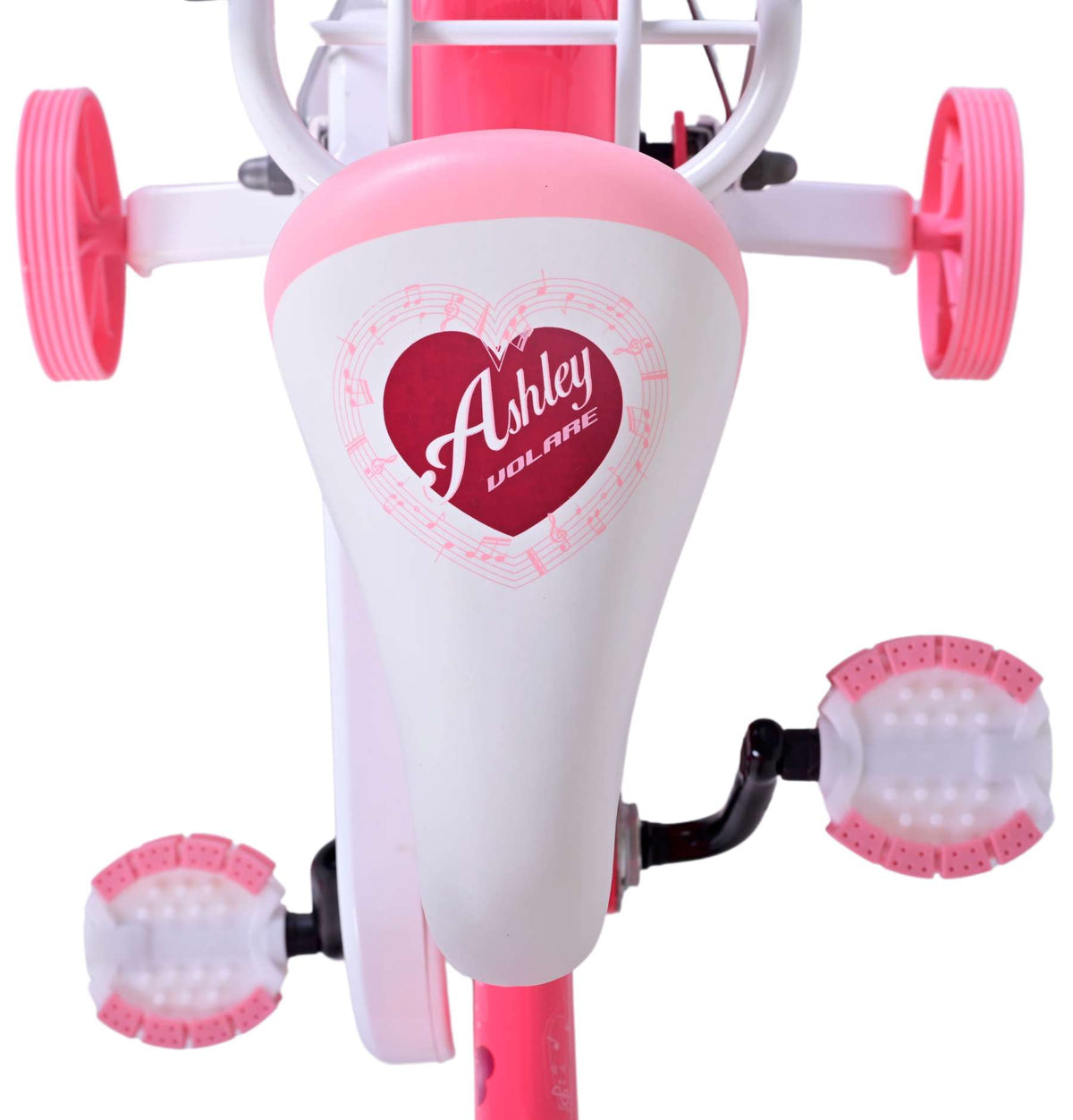 Volare Ashley Children's Bicycle - Mädchen - 12 Zoll - Rotrosa