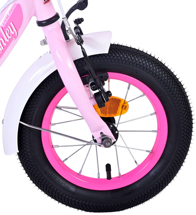 Volare Ashley Children's Bicycle - Mädchen - 12 Zoll - Pink - Zwei Handbremsen