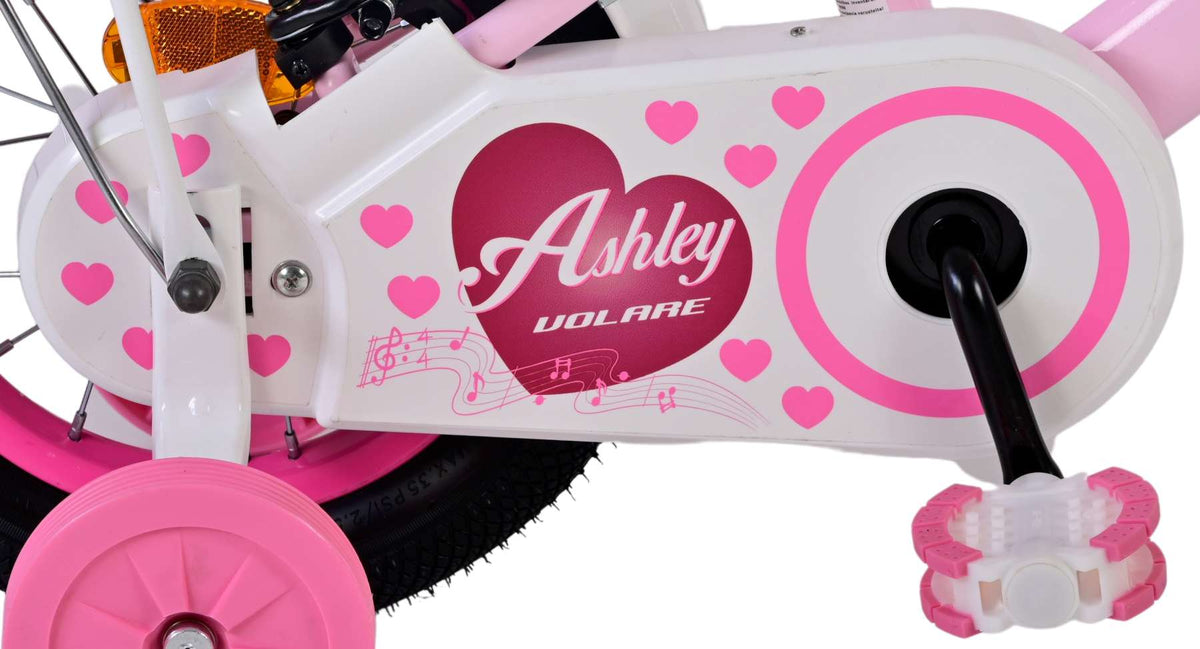 Volare Ashley Children's Bicycle - Mädchen - 12 Zoll - Pink - Zwei Handbremsen