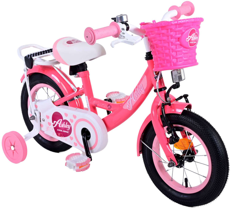 Volare Ashley Children's Bicycle - Mädchen - 12 Zoll - Rotrosa