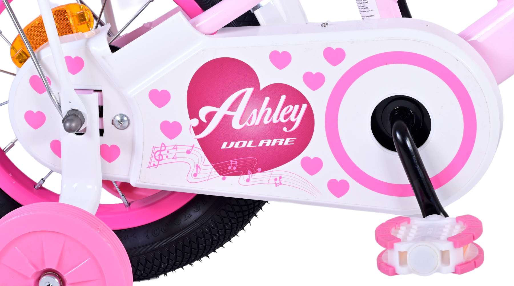 Volare Ashley Children's Bicycle - Mädchen - 12 Zoll - Pink