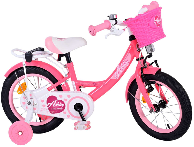 Volare Ashley Children's Bicycle - Mädchen - 14 Zoll - rosa rot
