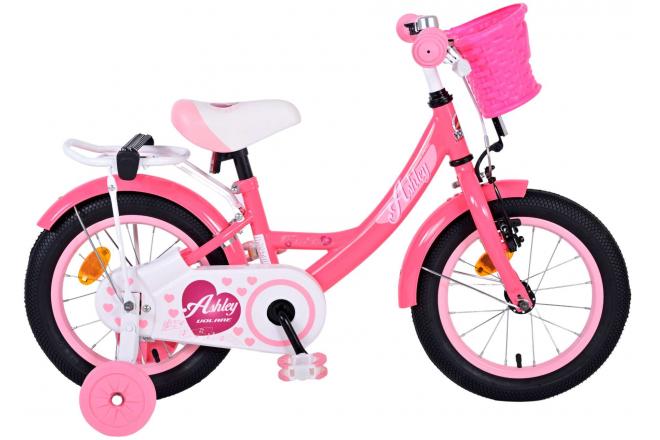 Volare Ashley Children's Bicycle - Mädchen - 14 Zoll - rosa rot