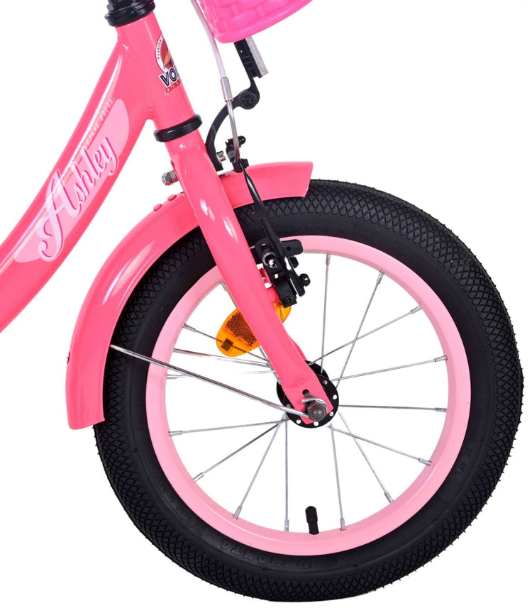 Volare Ashley Children's Bicycle - Mädchen - 14 Zoll - rosa rot