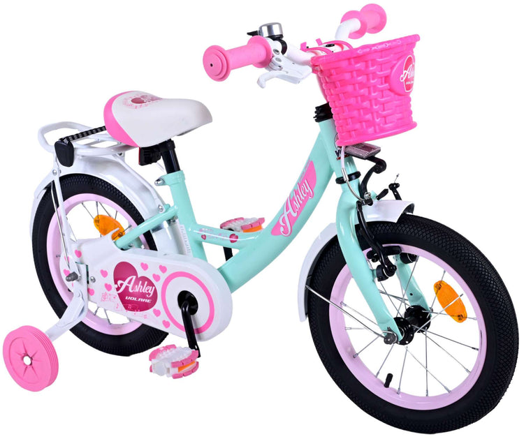 Volare Ashley Children's Bicycle - Mädchen - 14 Zoll - Grün