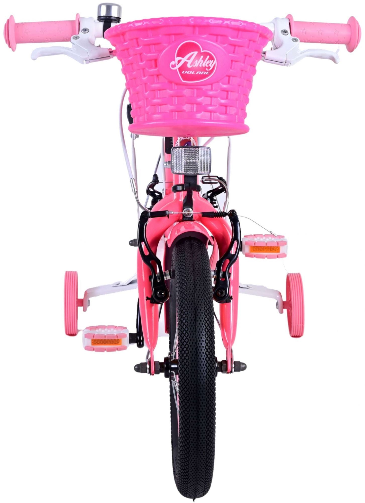 Volare Ashley Children's Bicycle - Mädchen - 14 Zoll - Pink Red - Zwei Handbremsen