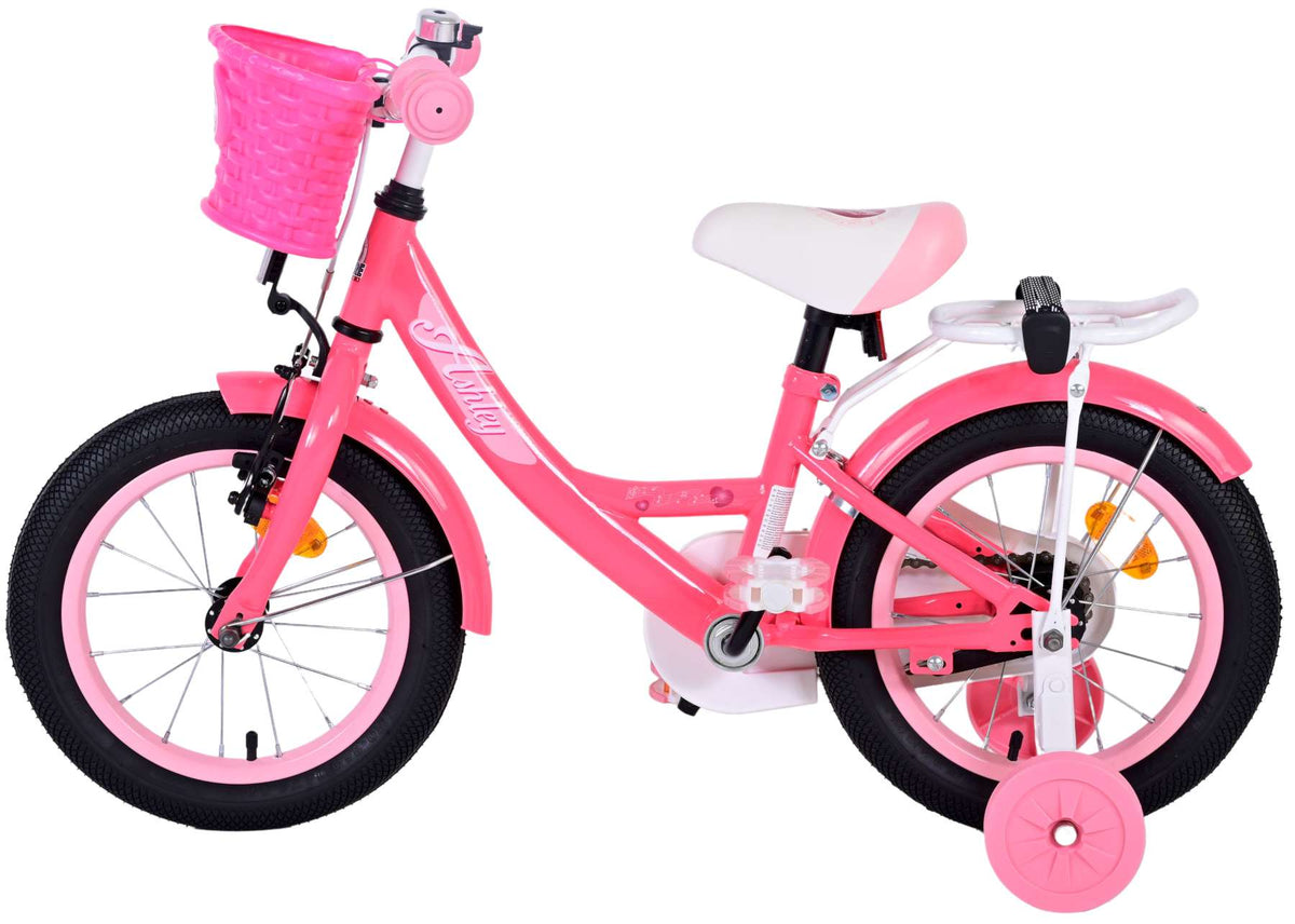 Volare Ashley Children's Bicycle - Mädchen - 14 Zoll - rosa rot