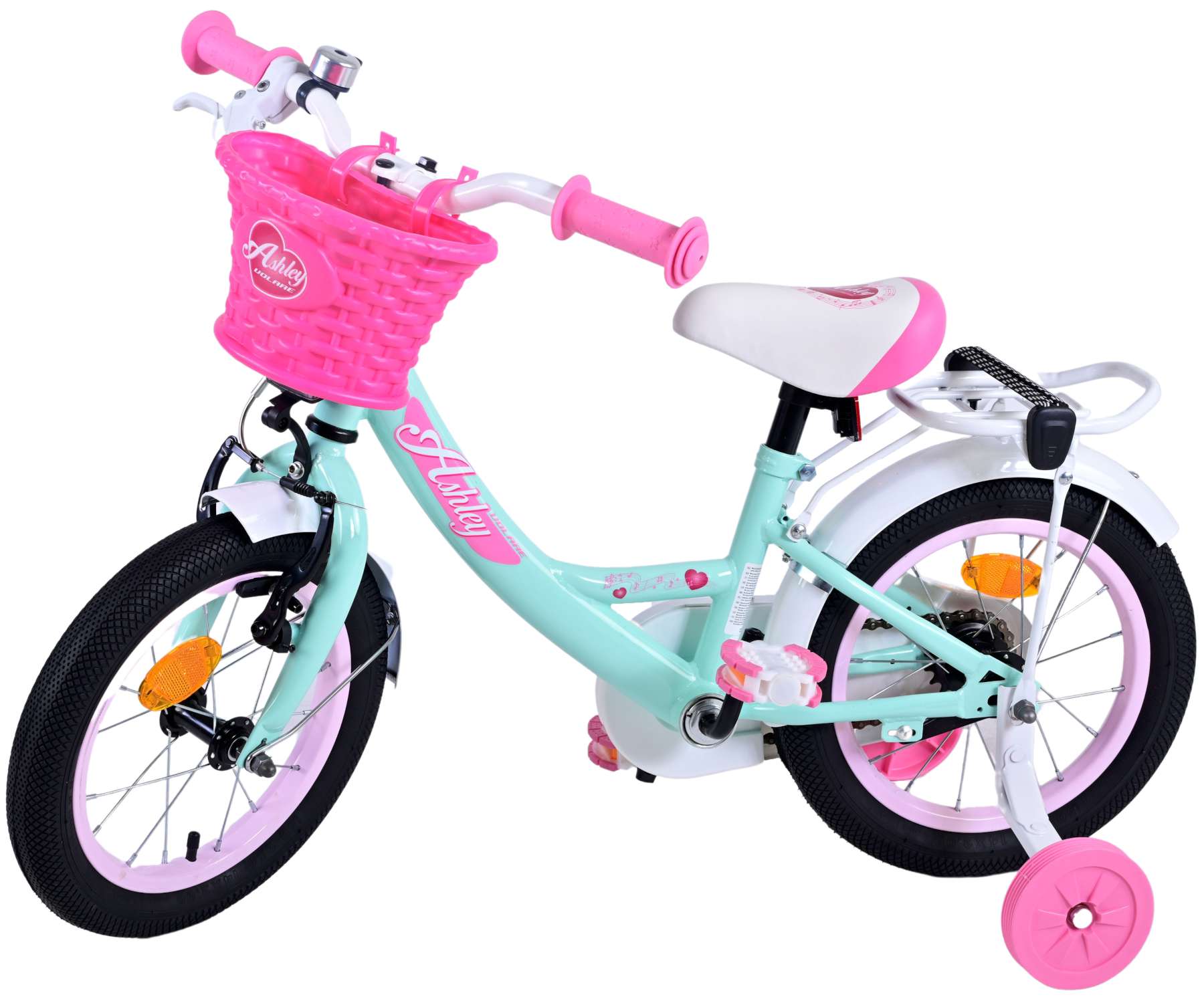 Volare Ashley Children's Bicycle - Mädchen - 14 Zoll - Grün