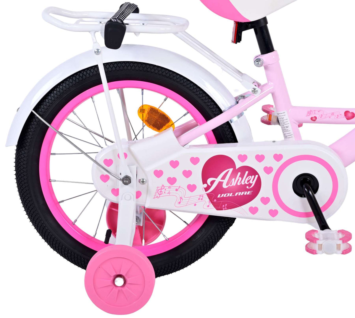 Volare Ashley Children's Bicycle - Mädchen - 16 Zoll - Pink