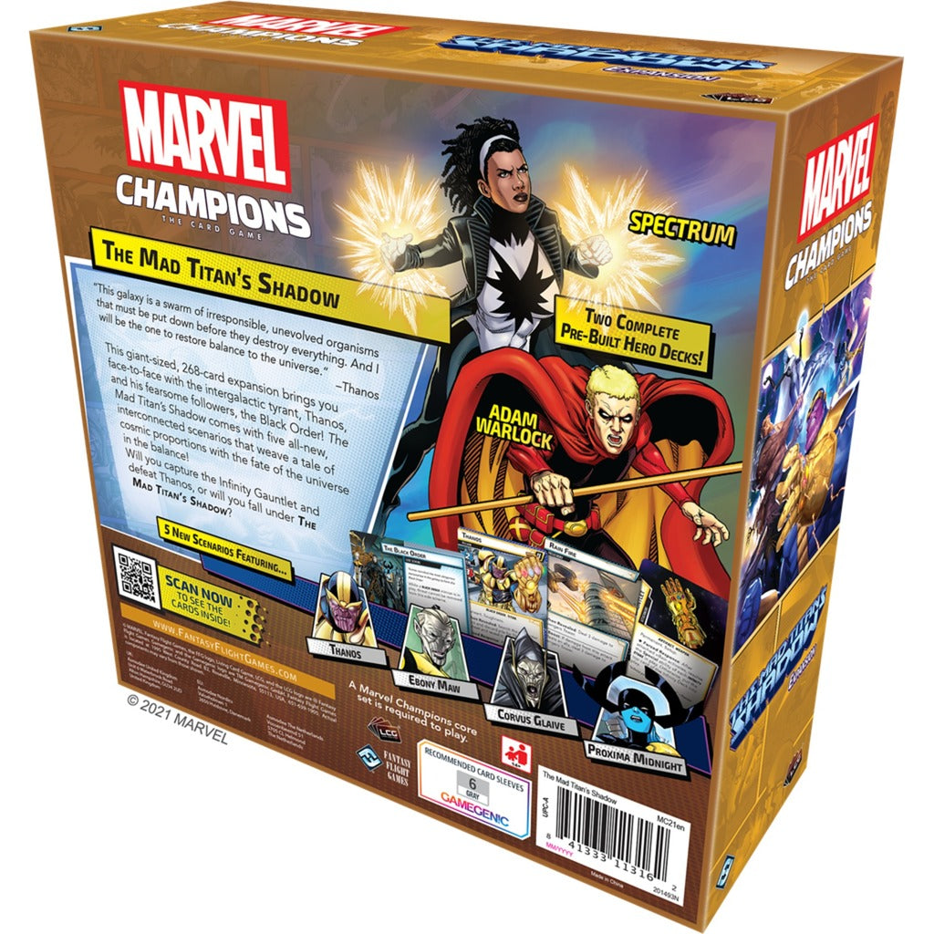 Asmodee Champions für die Schatten -Expansio des Mad Titan