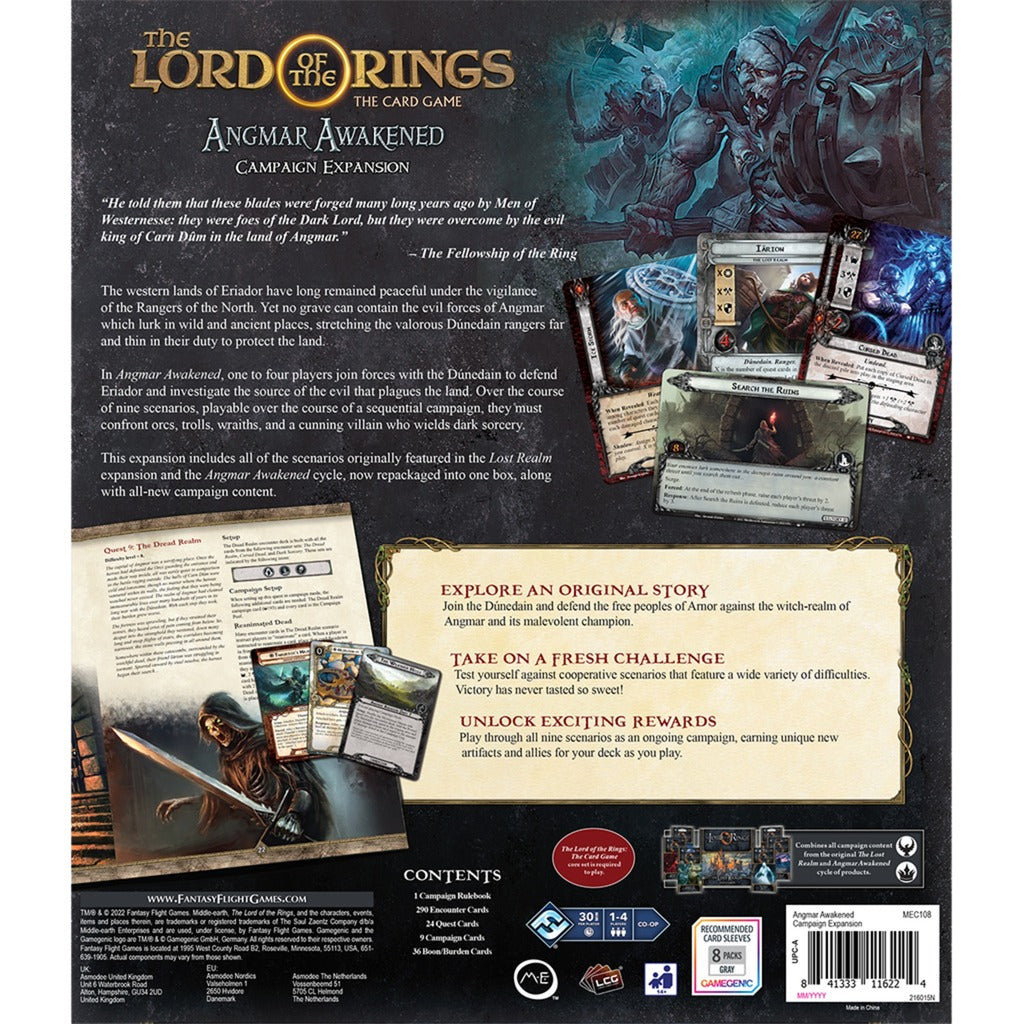 Asmodee der Herr der Ringe: das Kartenspiel Angmar Awak
