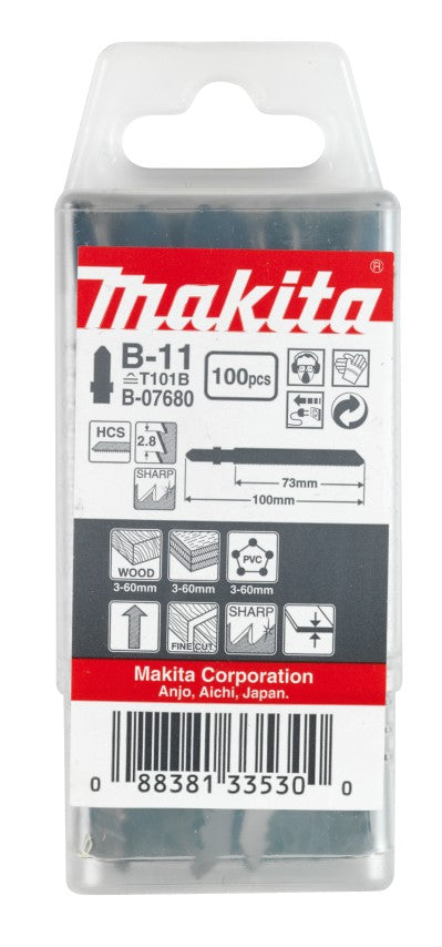 Makita Zubehör Stichsägeblatt B11 - B-07680 | 100 Stück - b-07680