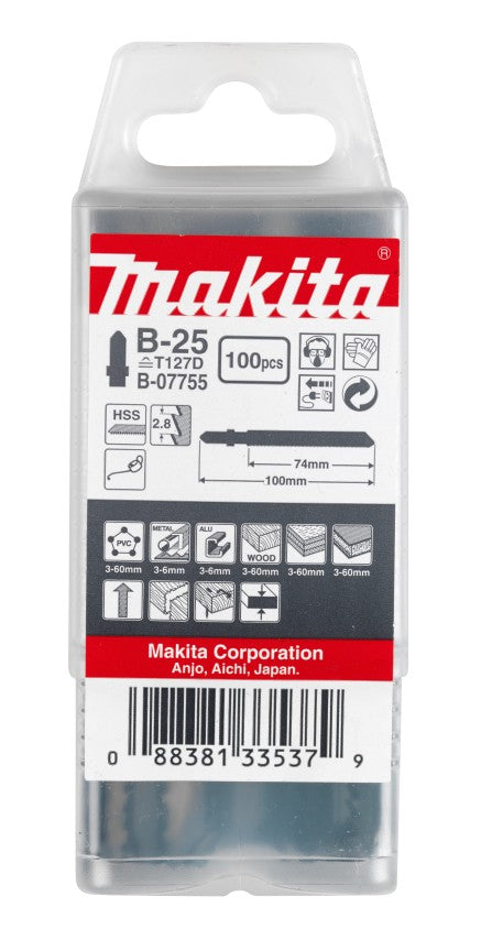 Makita Zubehör Stichsägeblatt B25 - T127D | 100 Stück - b-07755