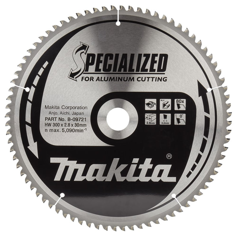 Makita Sägeblatt Aluminium 300x30x80t 0g - B-09721
